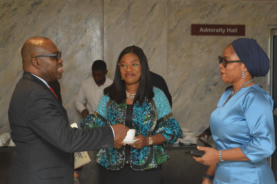 Delegates networking at the last programme